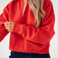Love Laura Round Neck Sweatshirt In Red