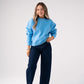 Love Laura Round Neck Sweatshirt In Blue