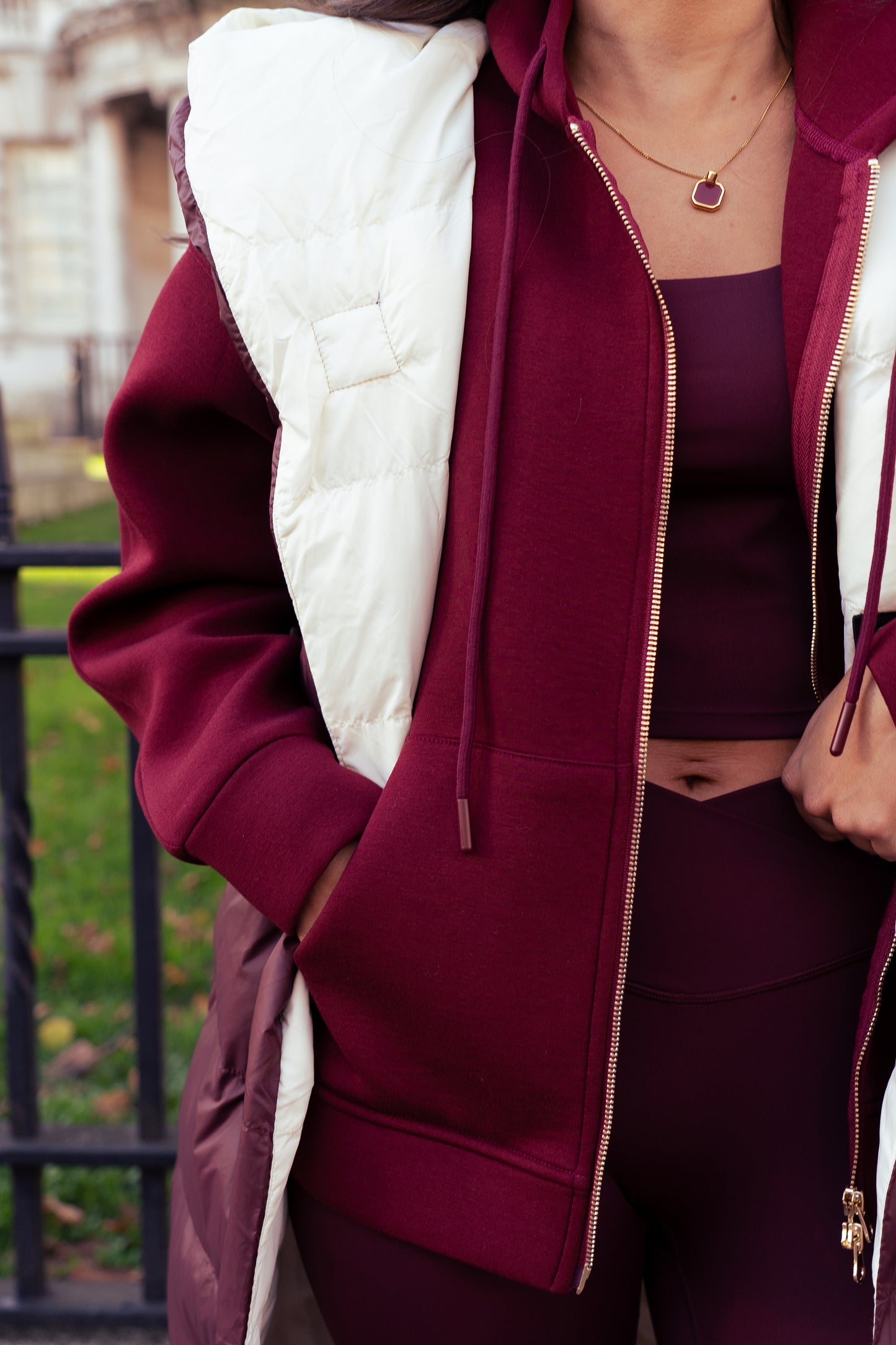 Love Laura Leisure Top In Burgundy