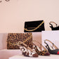 Love Laura Chain Detail Bag In Leopard Print