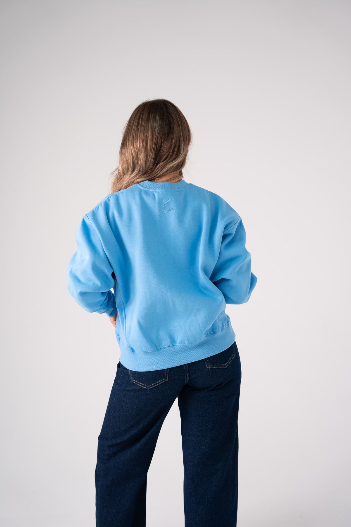 Love Laura Round Neck Sweatshirt In Blue
