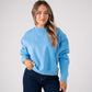 Love Laura Round Neck Sweatshirt In Blue