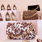 Love Laura Chain Detail Bag In Cow Print