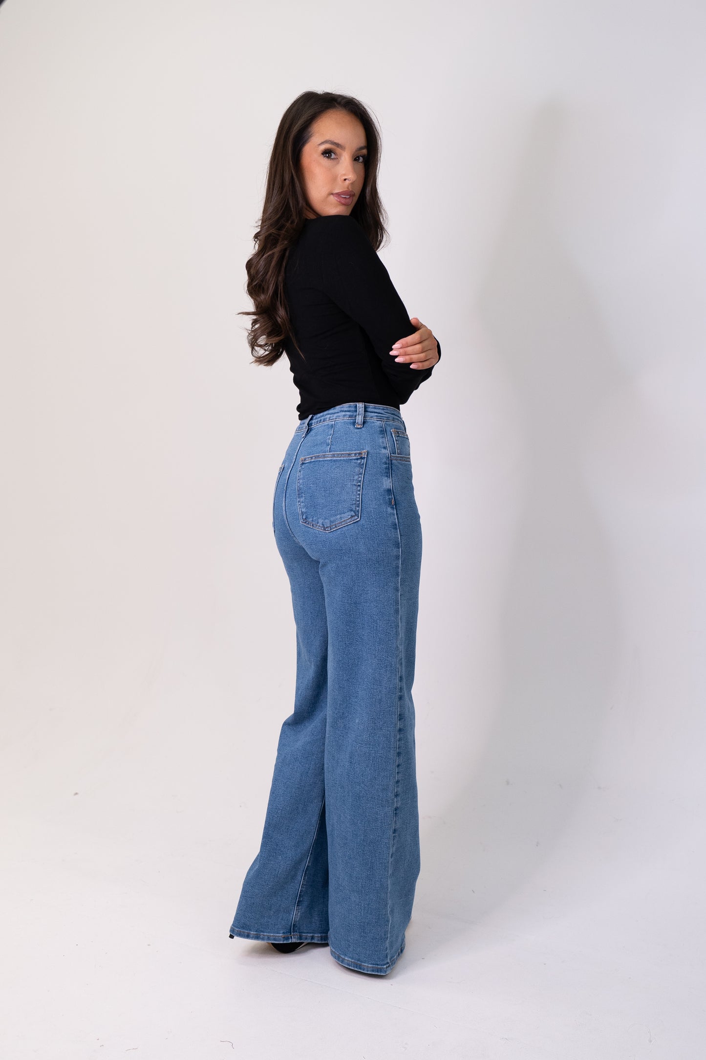 Love Laura Everyday Jeans In Mid Wash