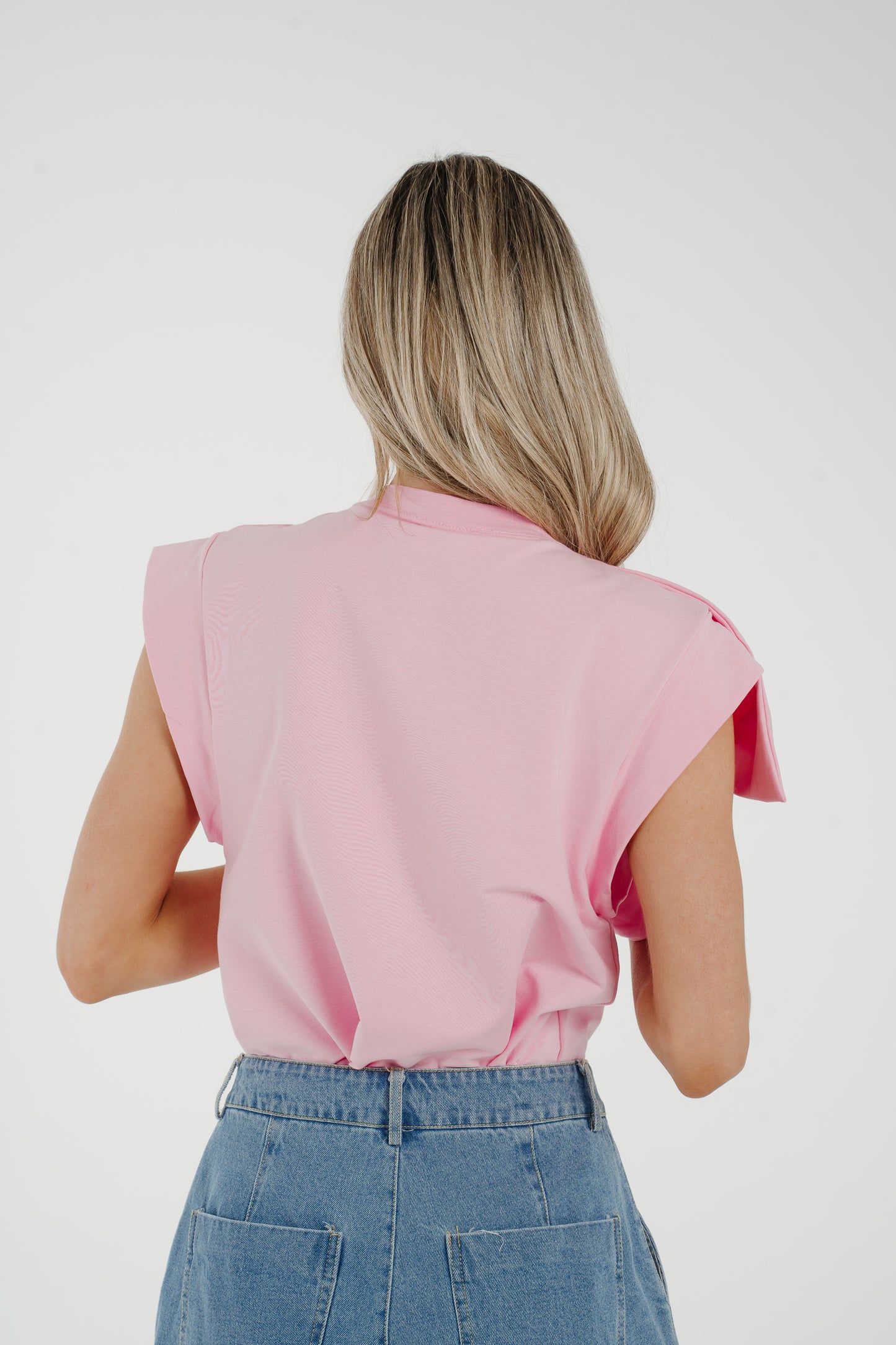 Millie Bow Detail T-Shirt Pink