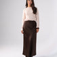 Love Laura Slip Skirt In Chocolate