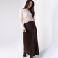 Love Laura Slip Skirt In Chocolate
