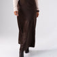 Love Laura Slip Skirt In Chocolate