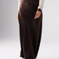 Love Laura Slip Skirt In Chocolate