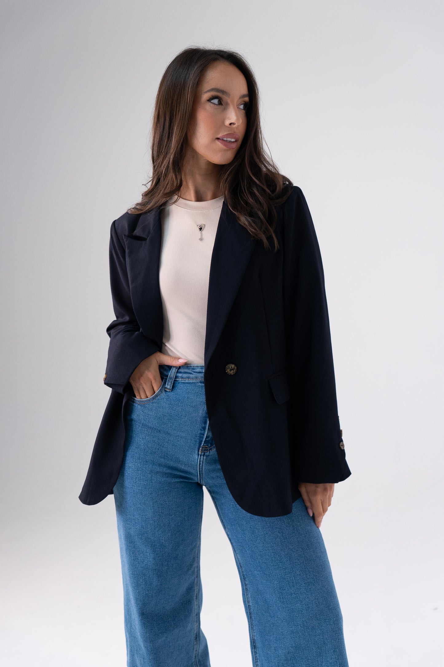 Love Laura Blazer In Navy