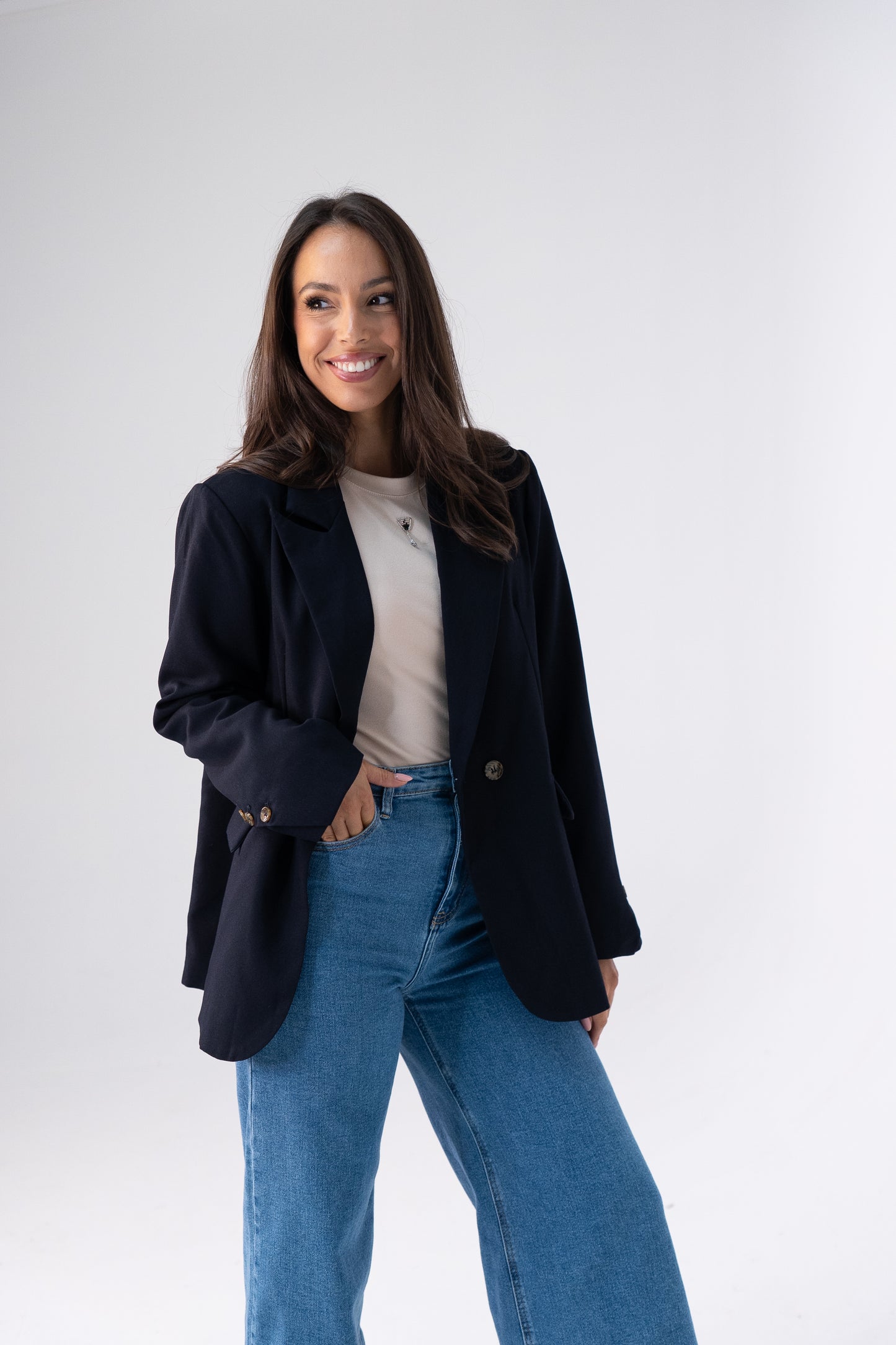 Love Laura Blazer In Navy