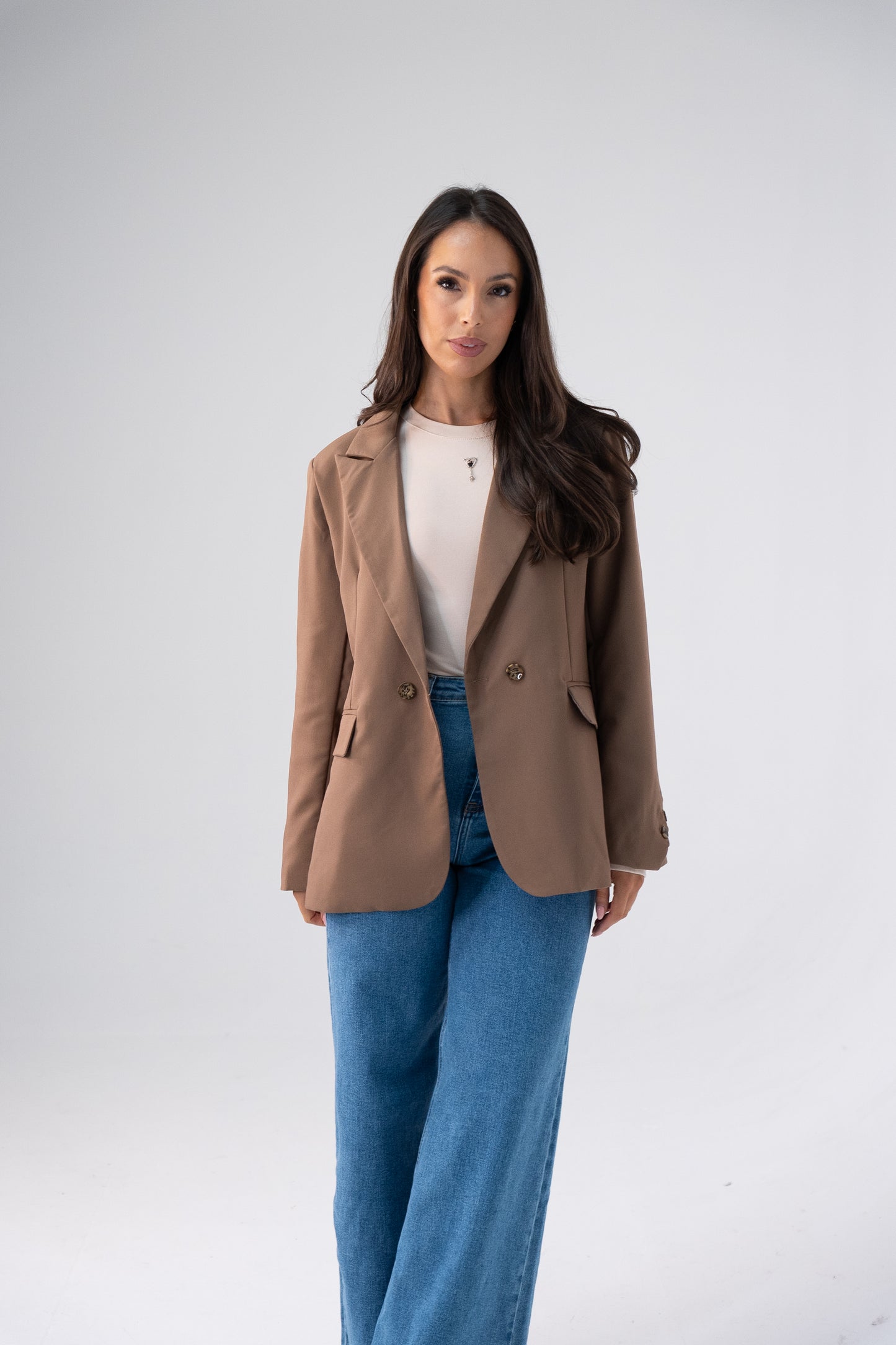 Love Laura Blazer In Chocolate