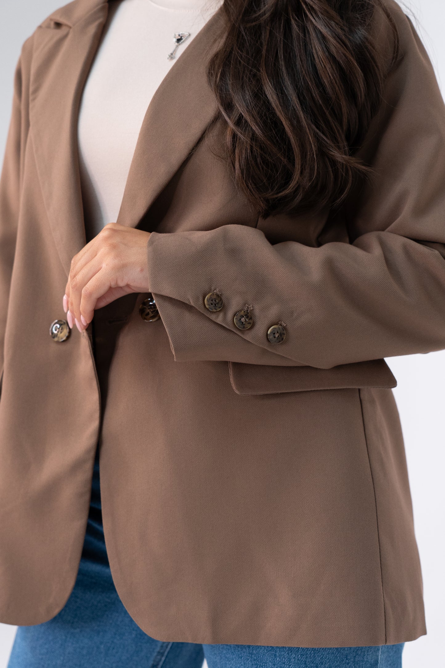 Love Laura Blazer In Chocolate