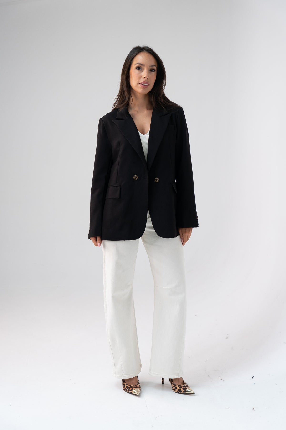 Love Laura Blazer In Black