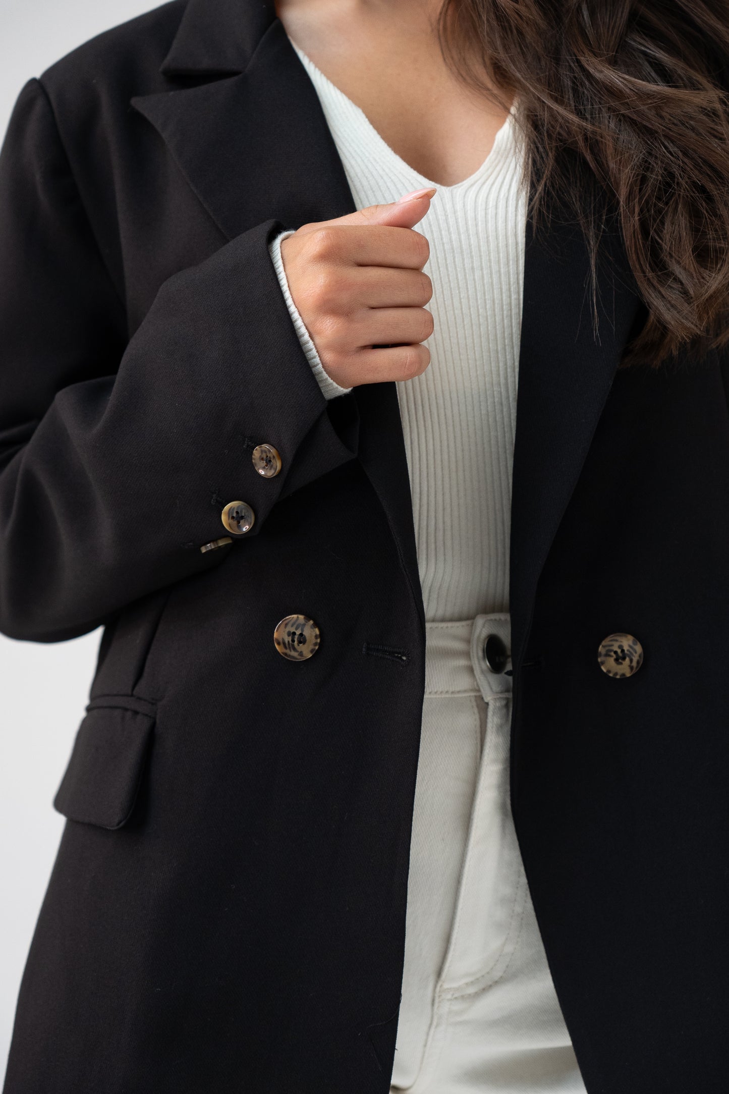 Love Laura Blazer In Black