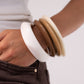 Polly Resin Bangle Stack In Tan Mix