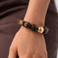 Polly Chunky Beaded Bracelet In Brown