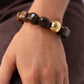Polly Chunky Beaded Bracelet In Brown