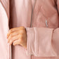 Love Laura Faux Suede Jacket In Soft Pink
