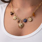 Polly Celestial Charm Necklace In Gold