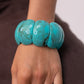 Polly Marbled Resin Bracelet In Turquoise