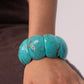 Polly Marbled Resin Bracelet In Turquoise