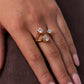 Polly Open Diamante Ring In Gold