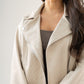 Love Laura Faux Suede Jacket In Beige