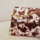 Love Laura Chain Detail Bag In Cow Print