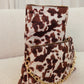 Love Laura Chain Detail Bag In Cow Print