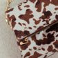 Love Laura Chain Detail Bag In Cow Print