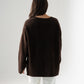 Ella V-Neck Jumper In Chocolate