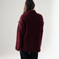 Kendra Polo Neck Jumper In Burgundy