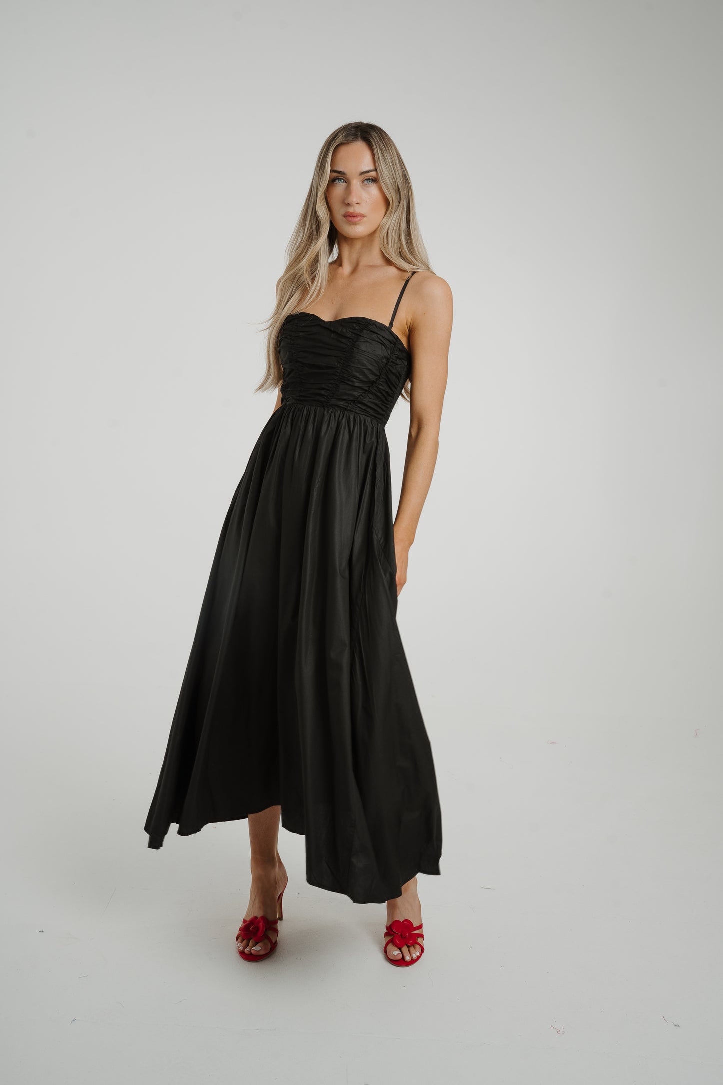 Caitlyn Corset Style Dress In Black