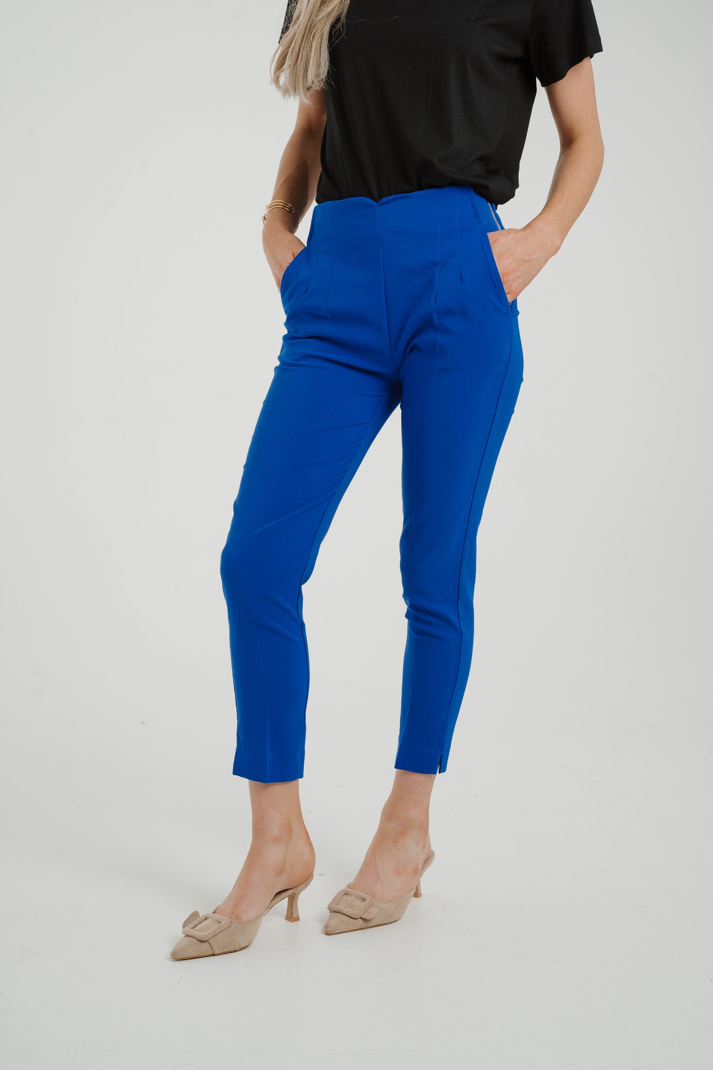 Freya Fitted Trouser In Royal Blue
