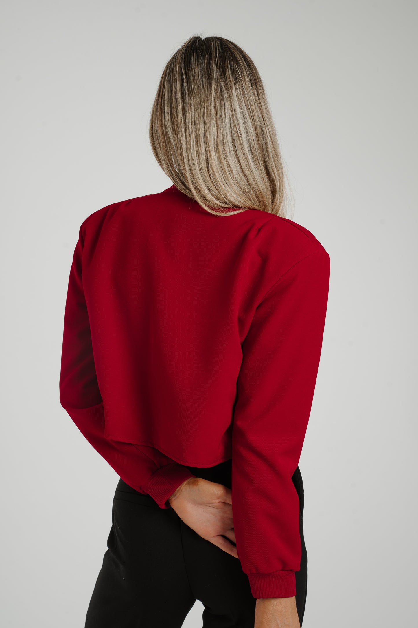 Caitlyn Bomber Jacket In Red