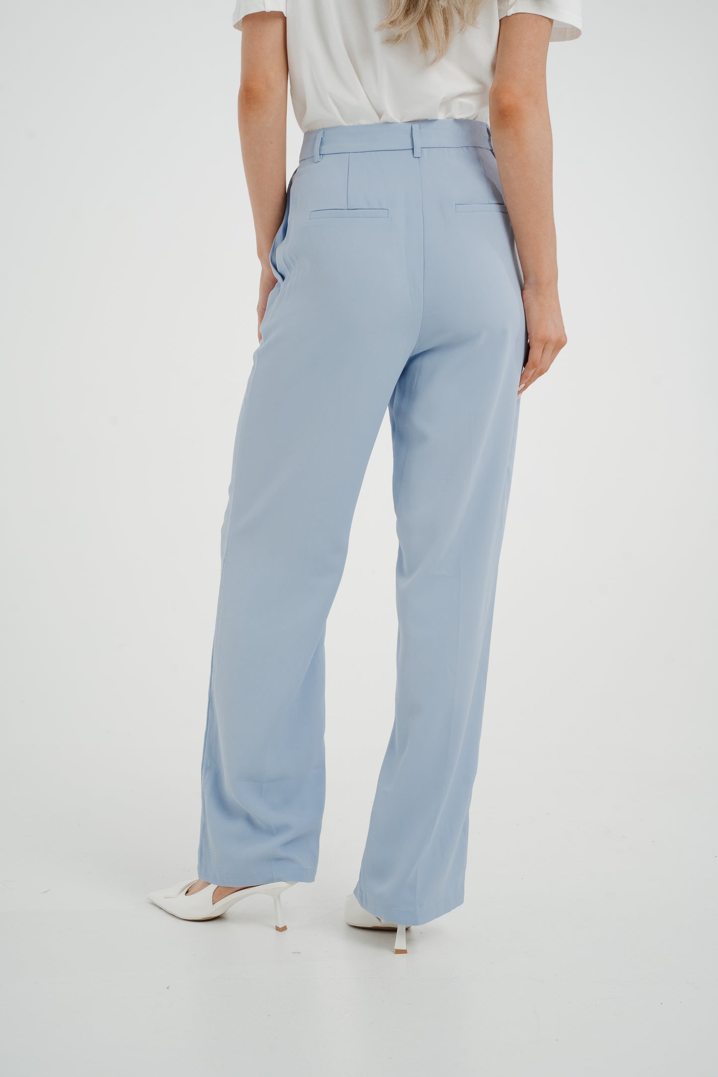 Willow High Waist Trousers In Blue