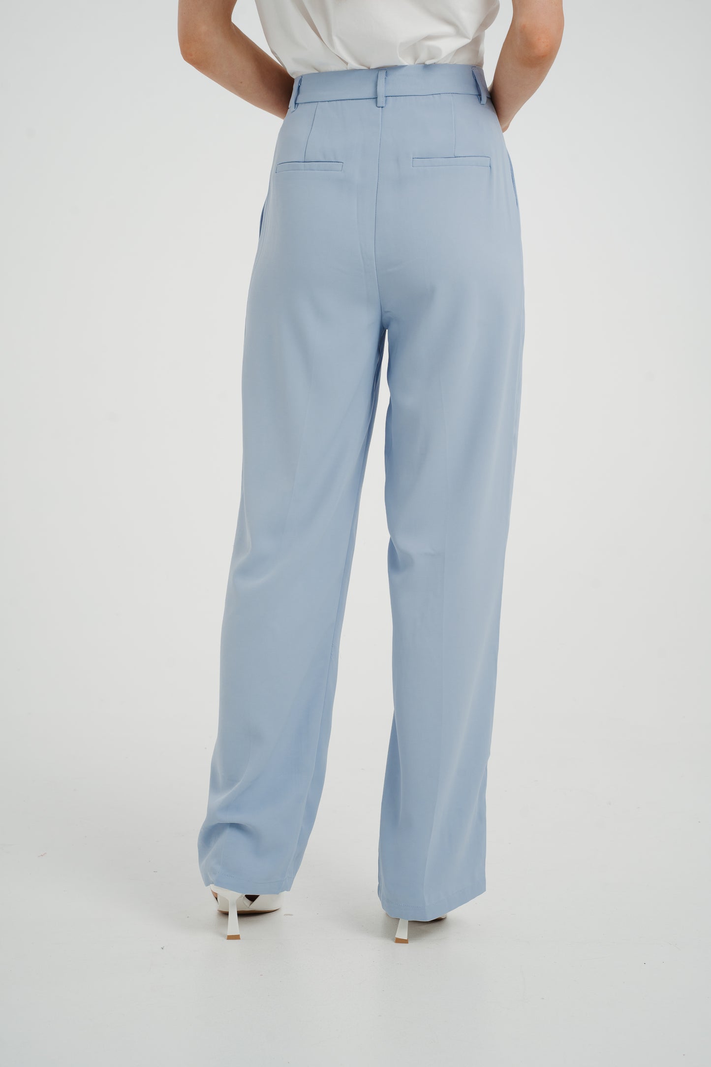 Willow High Waist Trousers In Blue