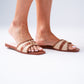 Love Laura Sliders In Tan