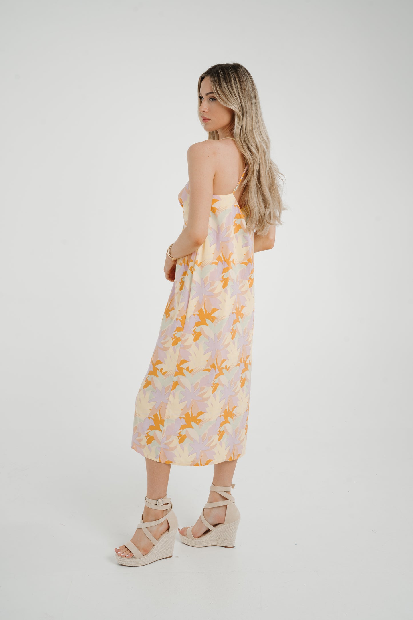 Frankie Tie Front Dress In Pastel Floral