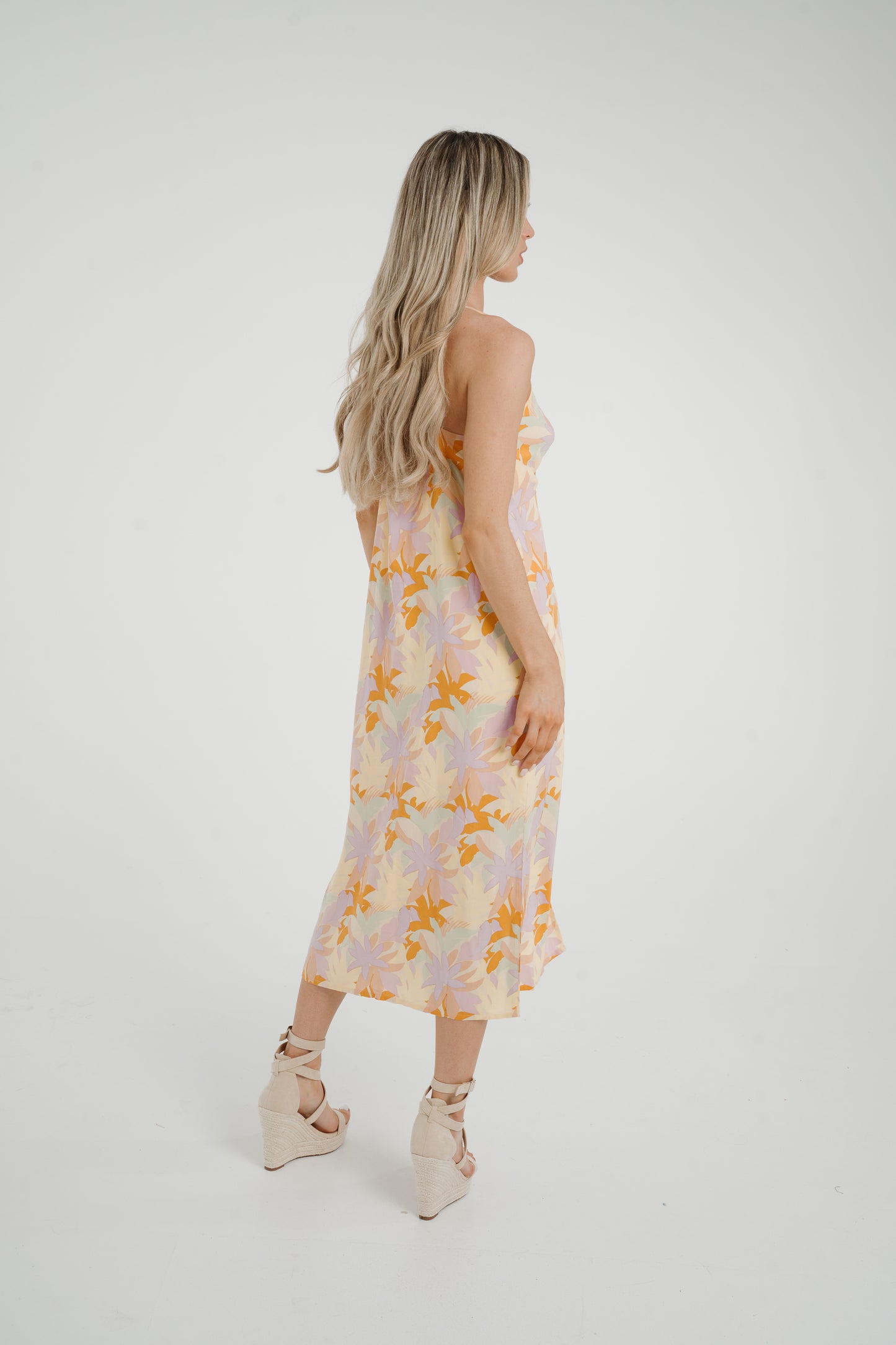 Frankie Tie Front Dress In Pastel Floral