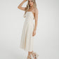 Frankie Button Front Dress In Cream