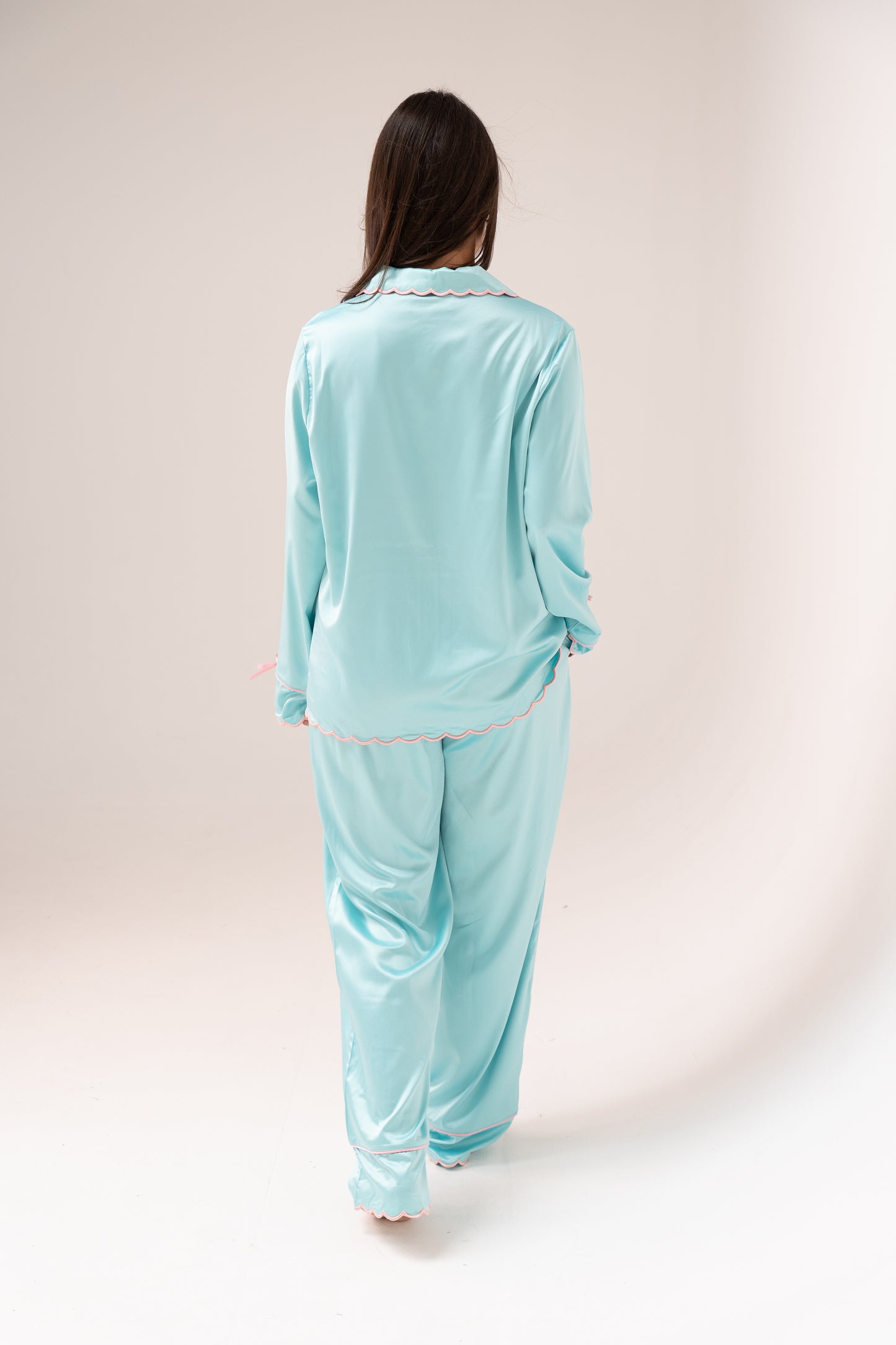 Love Laura Trim Pyjamas In Turquoise