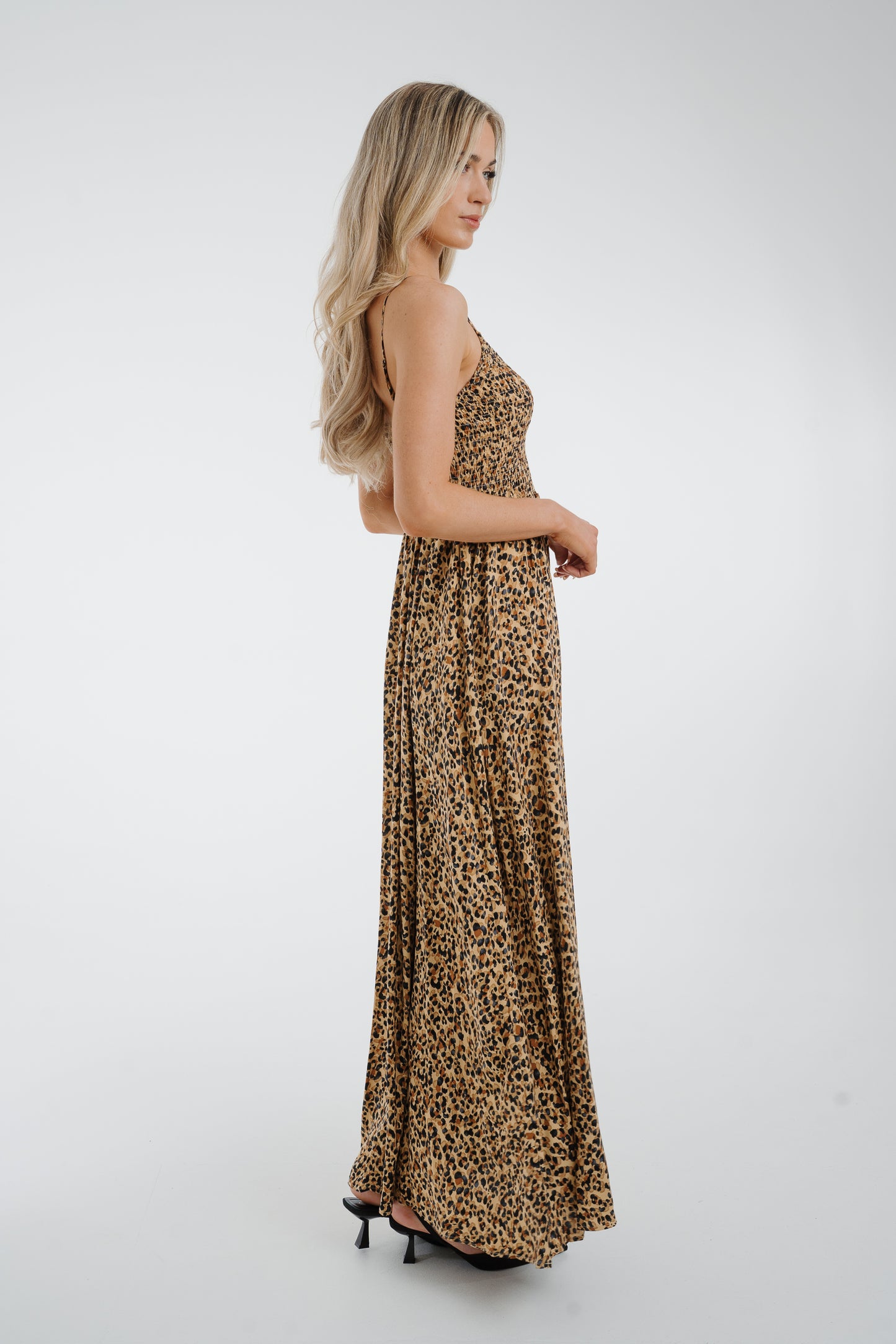 Jane Maxi Dress In Leopard Print