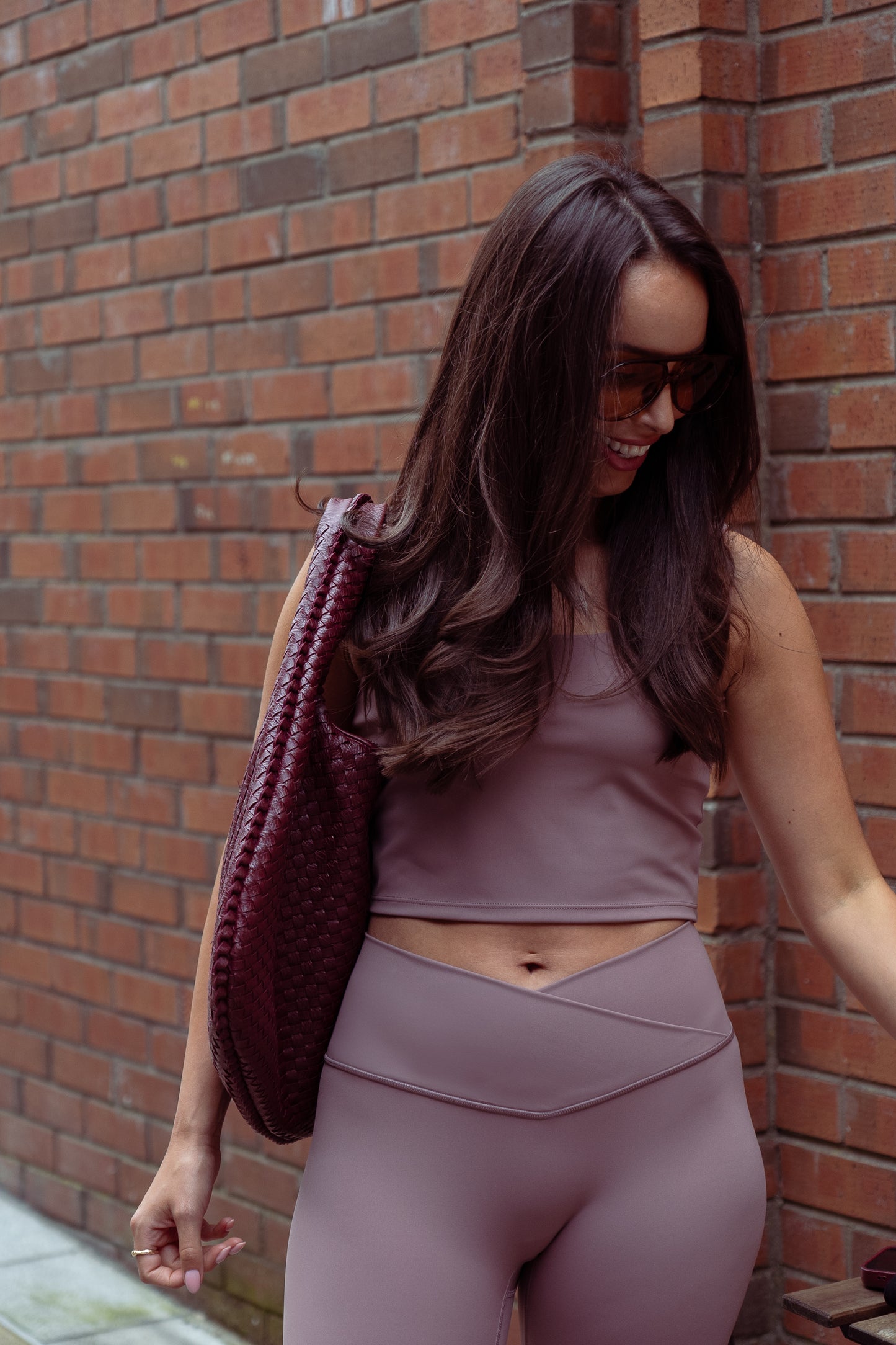 Love Laura Leisure Top In Mauve