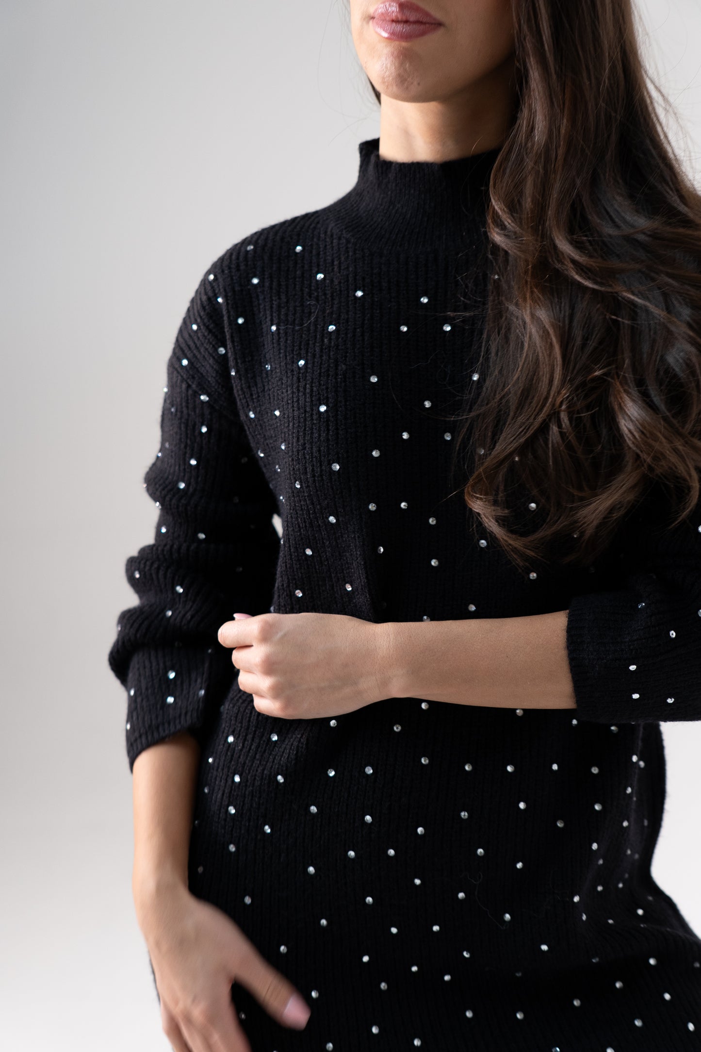 Kendra Embellished Jumper In Black