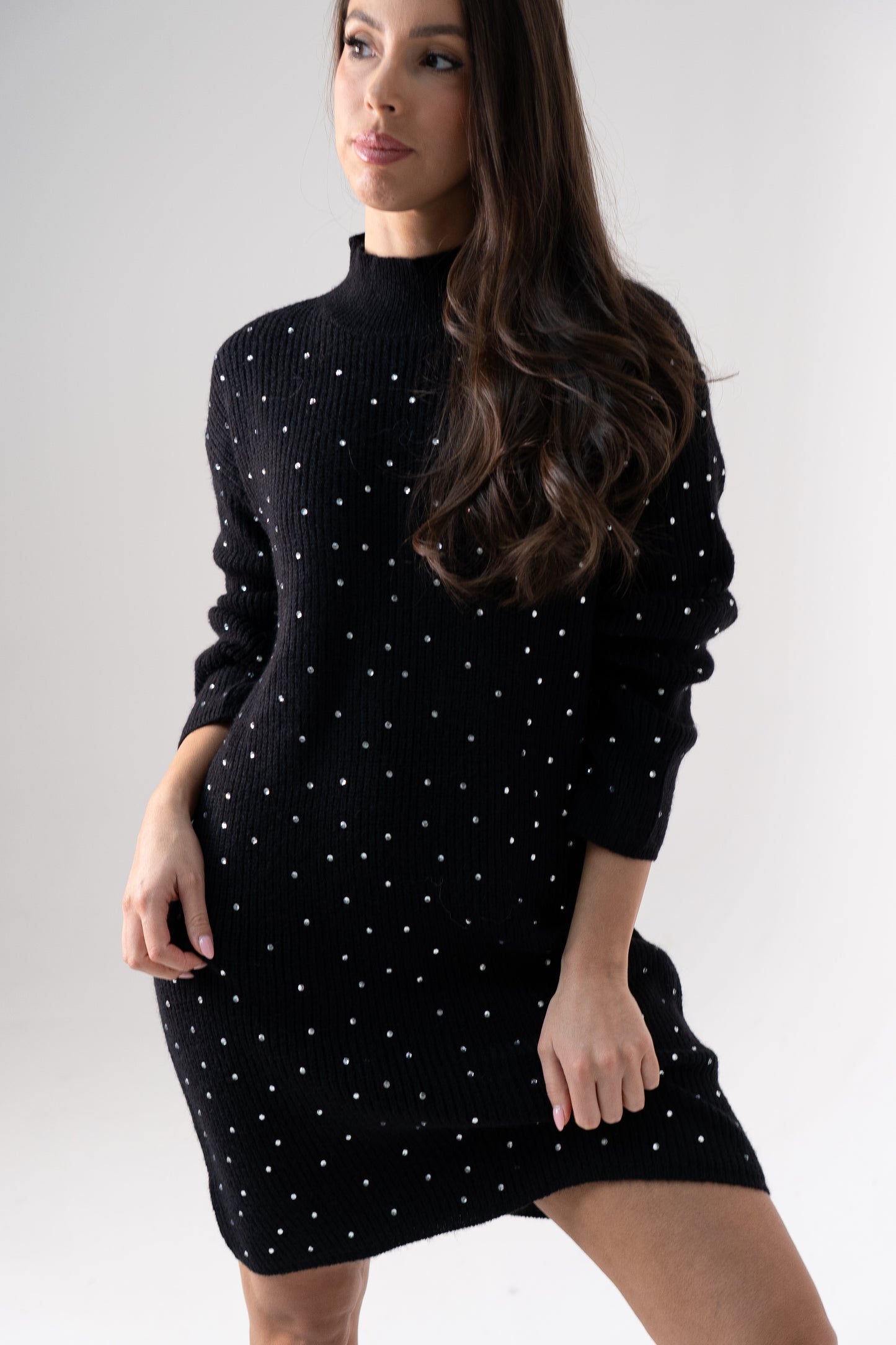 Kendra Embellished Jumper In Black