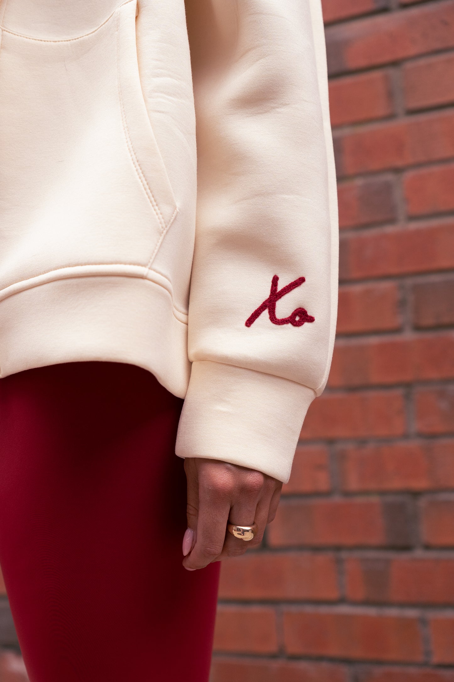 Love Laura Hoodie In Cream