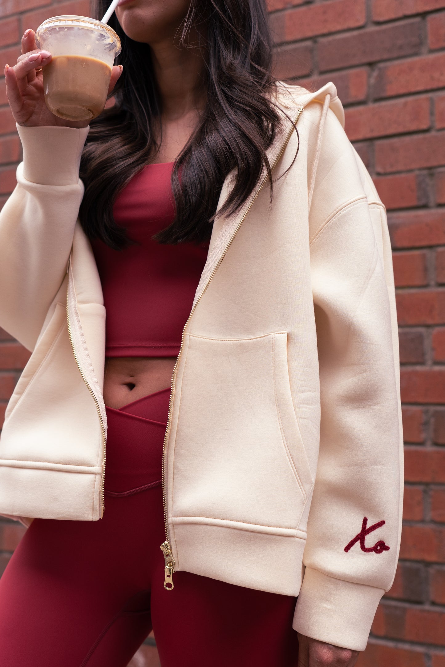 Love Laura Hoodie In Cream