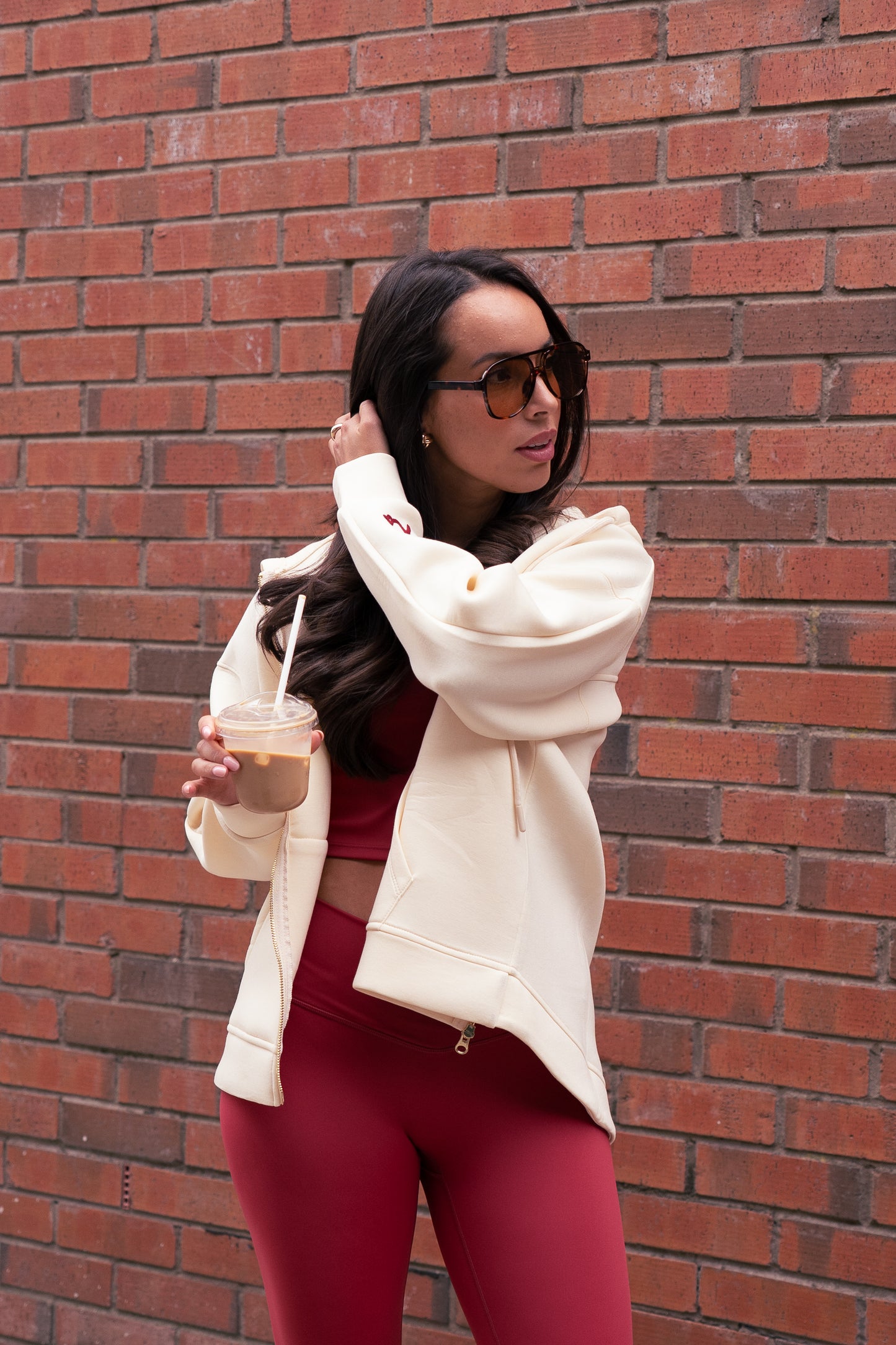 Love Laura Hoodie In Cream